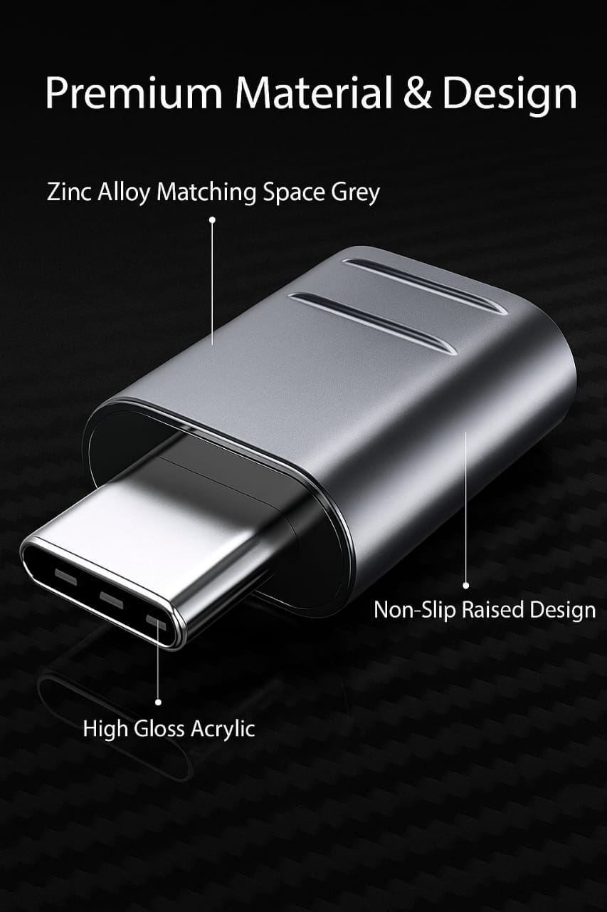 Premium Type-C OTG Adapter – Sleek, Durable & Fast