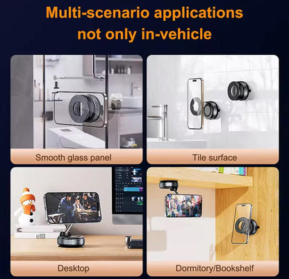 ✨ Premium Magnetic vaccum suction Phone Holder – Sleek, Strong & Smart ✨