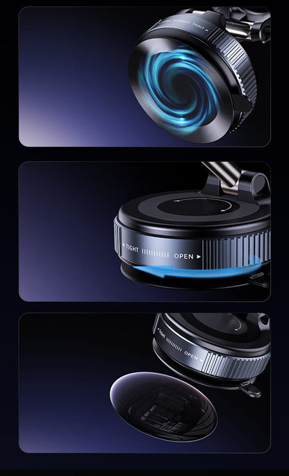 ✨ Premium Magnetic vaccum suction Phone Holder – Sleek, Strong & Smart ✨