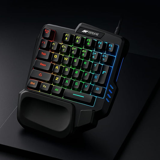 One-Handed RGB Gaming Keyboard – Speed, Control & Style
